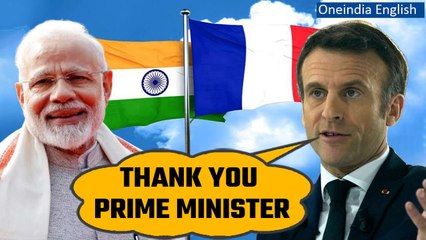 French President Emmanuel Macron’s special message for PM Modi | Watch | Oneindia News