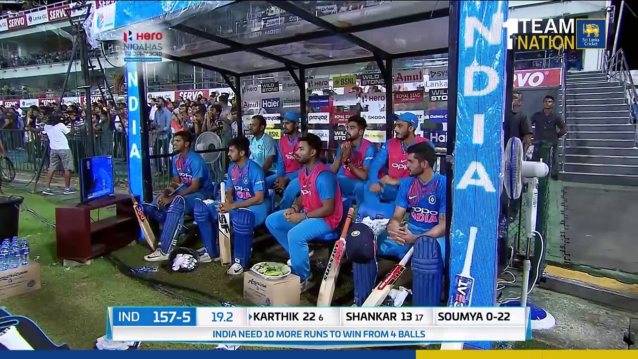 Nidahas Trophy 2018 Final Match, Final Over - India vs Bangladesh