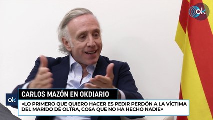 Carlos Mazón: «Lo primero que quiero hacer es pedir perdón a la víctima del marido de Oltra, cosa que no ha hecho nadie»