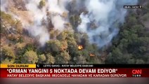 Lütfü Savaş: Orman yangını 5 noktada devam ediyor
