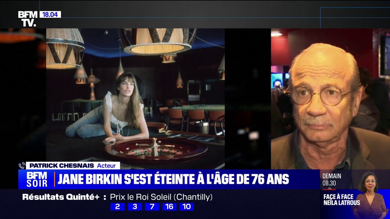 "Jane était une éternelle jeune fille": l'hommage de Patrick Chesnais à Jane Birkin, morte à l'âge de 76 ans