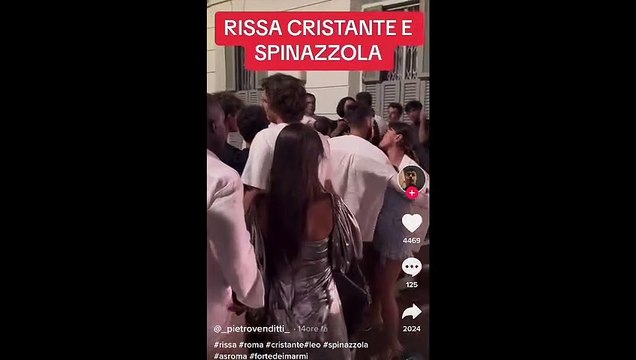Lite in strada a Forte dei Marmi, coinvolti Cristante e Spinazzola, calciatori della Roma / VIDEO