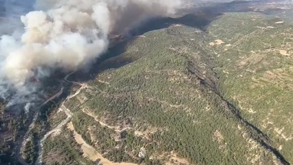 Así se apaga un incendio desde el aire