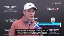 MacIntyre left tearful by Scottish Open reception despite defeat