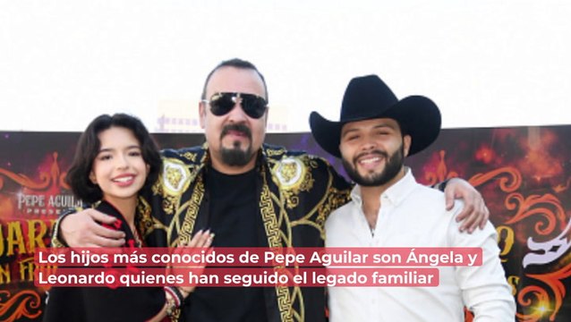 Pepe, Ángela y Leonardo Aguilar: así es la relación del cantante con sus hijos