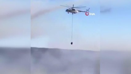 Mersin'deki orman yangınına müdahale ediliyor