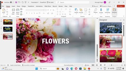 AI tool for themes in powerpoint