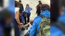 À la suite de la rupture du glacier à Hakkari, 4 personnes sont tombées, 2 personnes ont été secourues