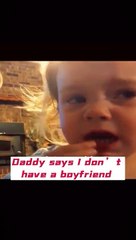 Little girl love, hug video and girl saying he is her boyfriend