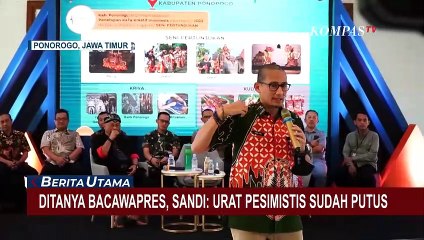 Sandiaga Uno Tarikan Tarian Adat Bujang Ganong Reog Asal Ponorogo!