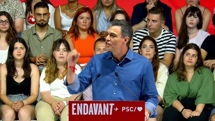 Sánchez pide el voto de los indecisos por una España "que avanza unida en su diversidad"