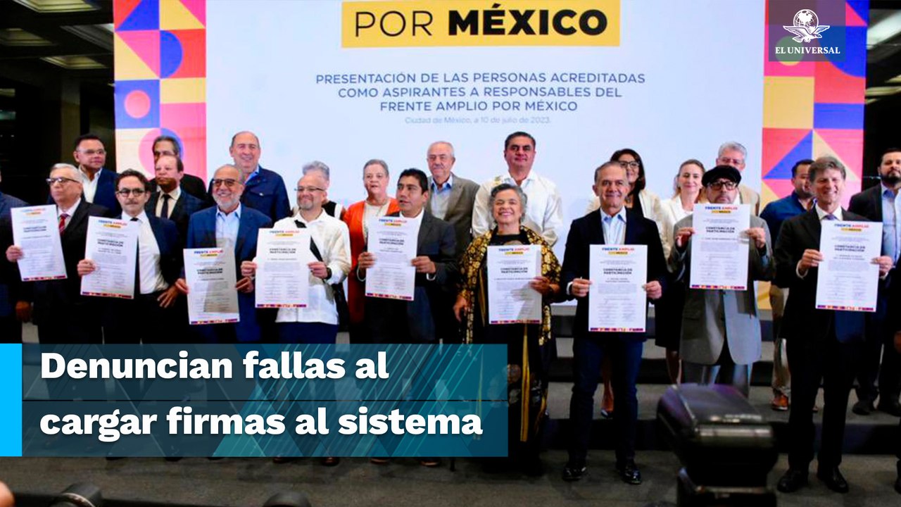 Aspirantes presidenciales de oposición piden reunión urgente
