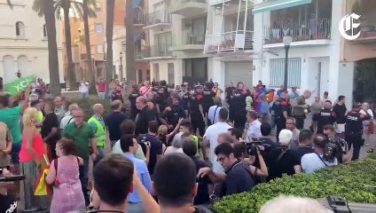 Ignacio Garriga para un mitin en Badalona por una manifestación independentista y pide a los Mossos seguridad para los asistentes