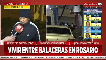 Crónica TV en la zona cero: habló la tía de Máximo Jerez