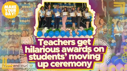 Teachers get hilarious awards on students’ moving up ceremony | Make Your Day