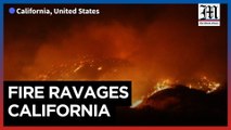 Firefighters battle Rabbit and Gavilan Fires in California