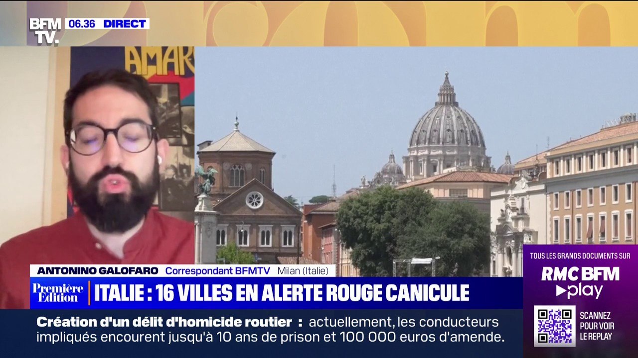 48°C en Sardaigne, 43°C à Rome... en Italie, 16 villes sont en alerte rouge canicule