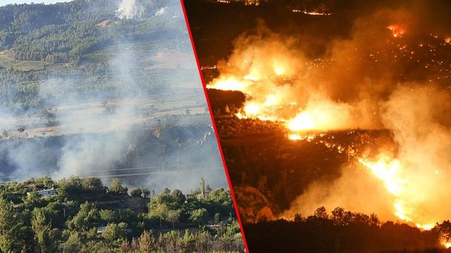 Mersin'deki orman yangınına müdahale sürüyor