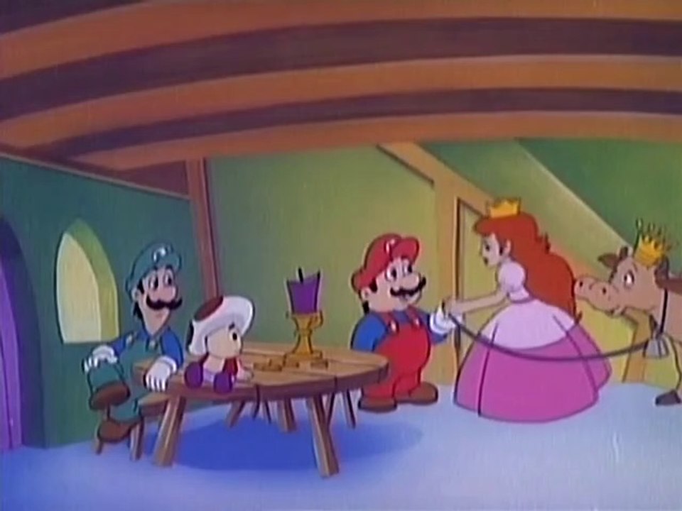 Super Mario Brothers Super Show 07  Mario and The Beanstalk, NINTENDO game animation