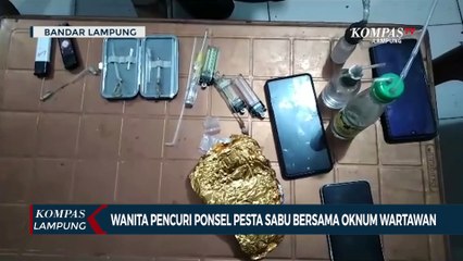 Wanita Pencuri Ponsel Asik Berpesta Sabu Bersama Oknum Wartawan