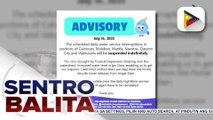 Maynilad, pansamantalang sinuspinde ang daily water interruption sa ilang bahagi ng Camanava, Manila, at QC