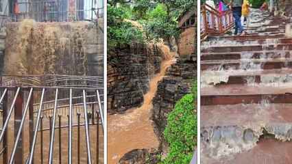 जटाशंकर में प्रकृति ने किया भोलेनाथ का अभिषेक