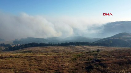 ÇANAKKALE'DE ORMAN YANGININA MÜDAHALE 17 SAATTİR SÜRÜYOR