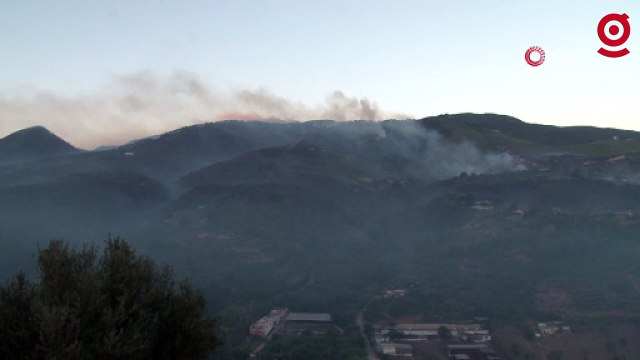 Hatay’daki orman yangınına havadan müdahale tekrardan başladı