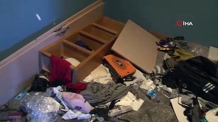 Crise d'évacuation de la ligne à l'hôtel d'Ataşehir： Il a brisé les fenêtres, brisé les murs