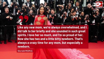 Naomi Campbell 'in great spirits' since welcoming second child