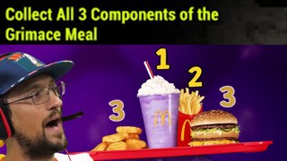 Grimace Shake Recipe!  (McDonalds Happy Birthday Grimace Games x5)