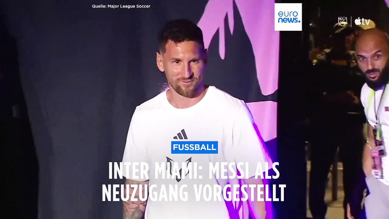 Vorstellung bei Inter Miami: Messi macht Beckham glücklich