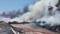 Ankara Gölbaşı'nda yatak fabrikasında yangın