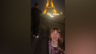 Pour son anniversaire, un papa fait croire à sa fille qu'elle a allumé la Tour Eiffel, la vidéo fait le buzz