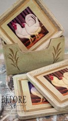 DIY Marble Coaster - Paint Pour Technique