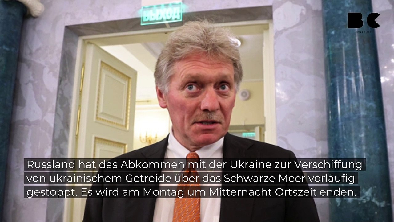 Kreml stoppt Abkommen zum Export von ukrainischem Getreide