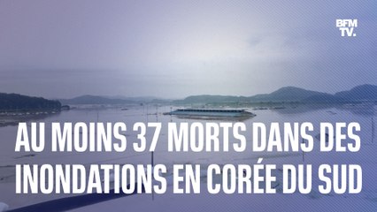 Corée du Sud: au moins 37 personnes sont mortes après les fortes pluies qui ont provoqué inondations et glissements de terrain