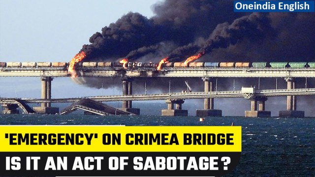 Crimea Bridge Explosions: Russia accuses Ukraine of sabotaging bridge with US, UK help | Oneindia