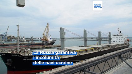 Descargar video: Ucraina, Putin interrompe l'accordo sul grano