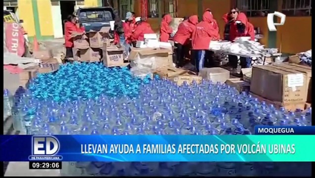 Volcán Ubinas: familias afectadas reciben donación por parte de la Fundación Romero