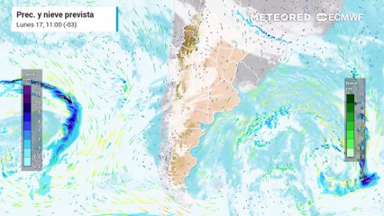Lluvias previstas en los próximos días