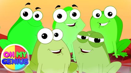 Five Little Speckled Frogs - Nursery Rhymes And Baby Song