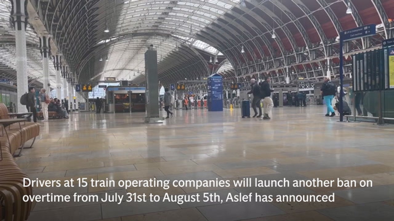 Train drivers announce overtime ban after week of rail and Tube chaos