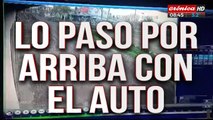 Persiguió a delincuente que le había robado... ¡y lo pasó por encima con el auto!