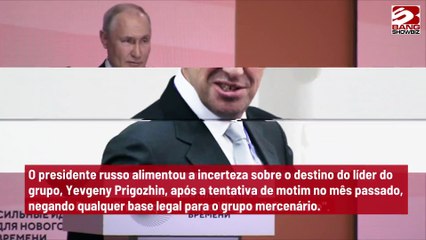 ‘Não existe’, diz Putin sobre Grupo Wagner