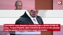 ‘Não existe’, diz Putin sobre Grupo Wagner
