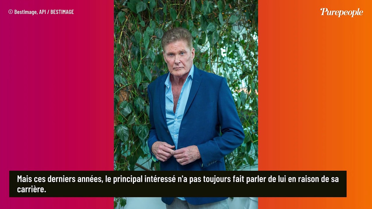 David Hasselhoff torse nu, ivre et en train de manger à même le sol : ces images hallucinantes filmées par sa fille !
