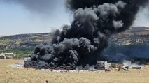 Gaziantep'te otlukta yangın çıktı, bazı evler tahliye edildi