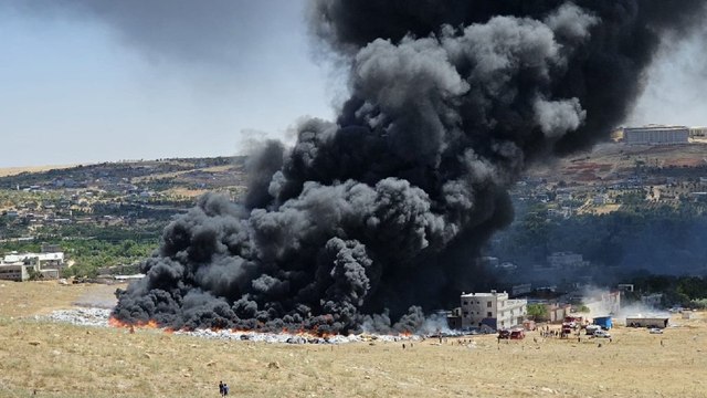 Gaziantep'te otlukta yangın çıktı, bazı evler tahliye edildi