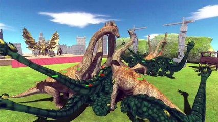 Bloop War - Giant Bloop VS Ghidorah - Animal Revolt Battle Simulator